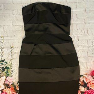 Tube Pencil Black Cocktail Dress